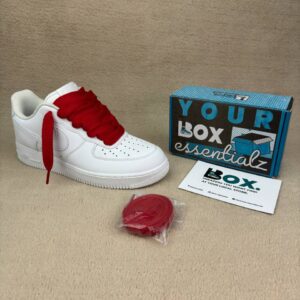 Red Wide Flats Laces